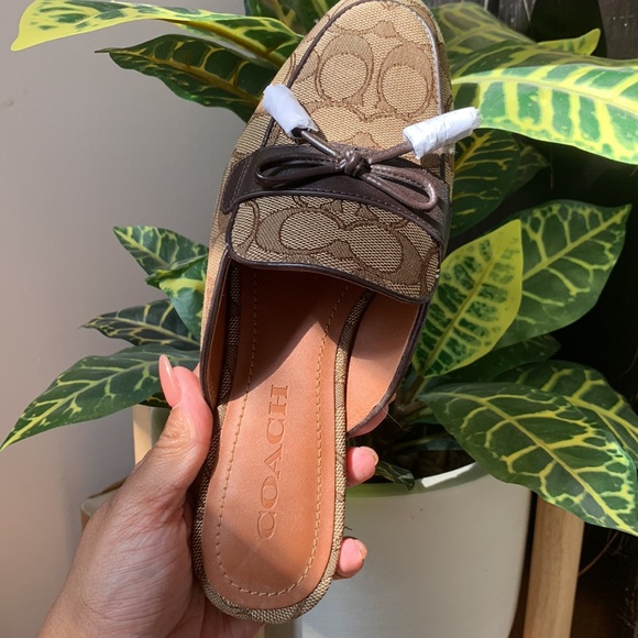 Coach Monogram NWOT mule slides - Picture 4 of 12